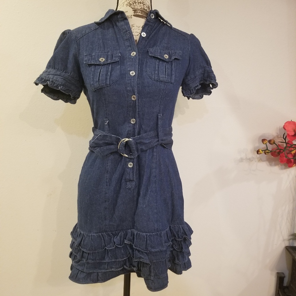 JFW Blue Jean Button down blue Jean dress